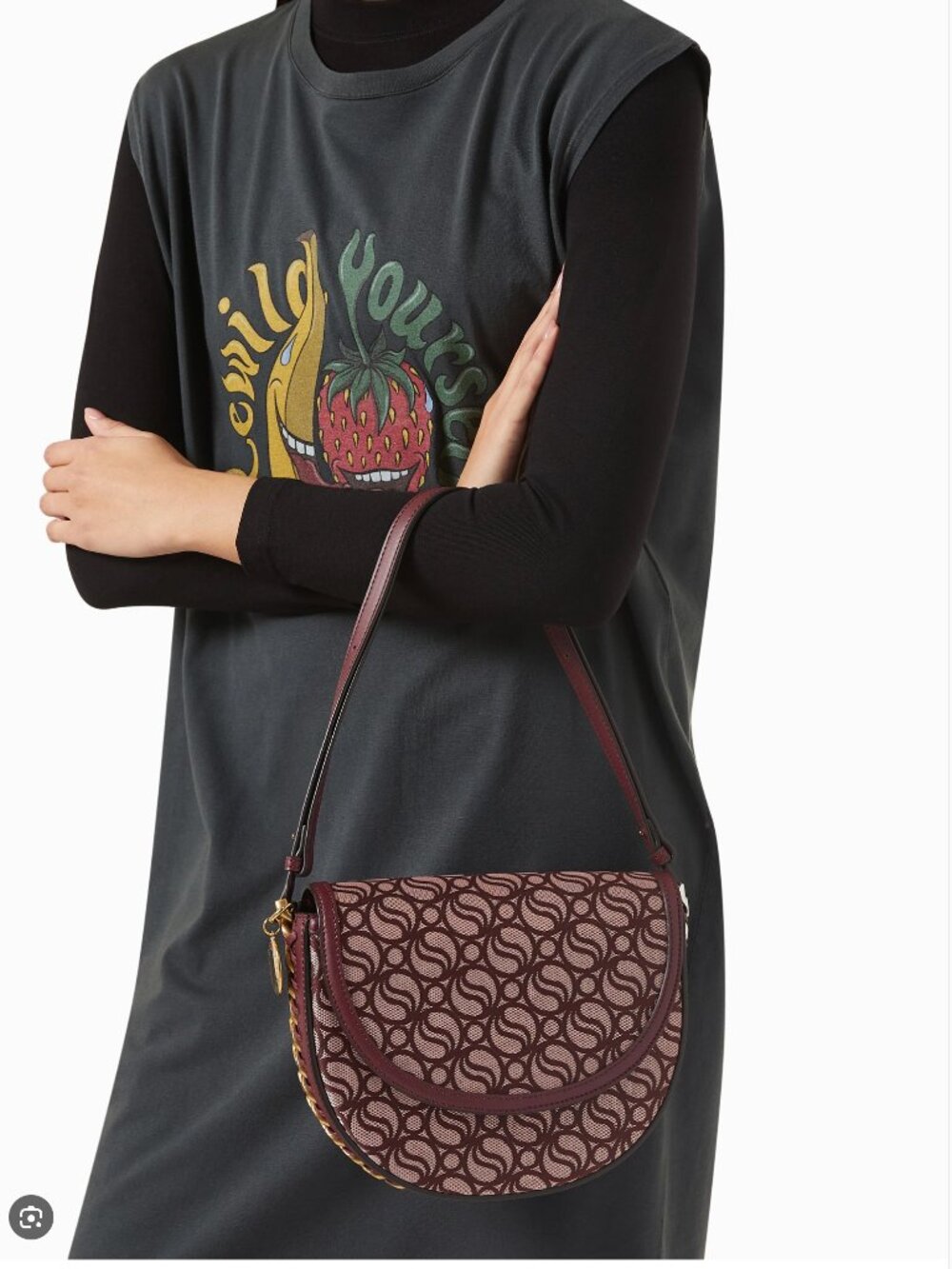 Stella McCartney Frayme s-wave shoulder bag—euc - Picture 7 of 7